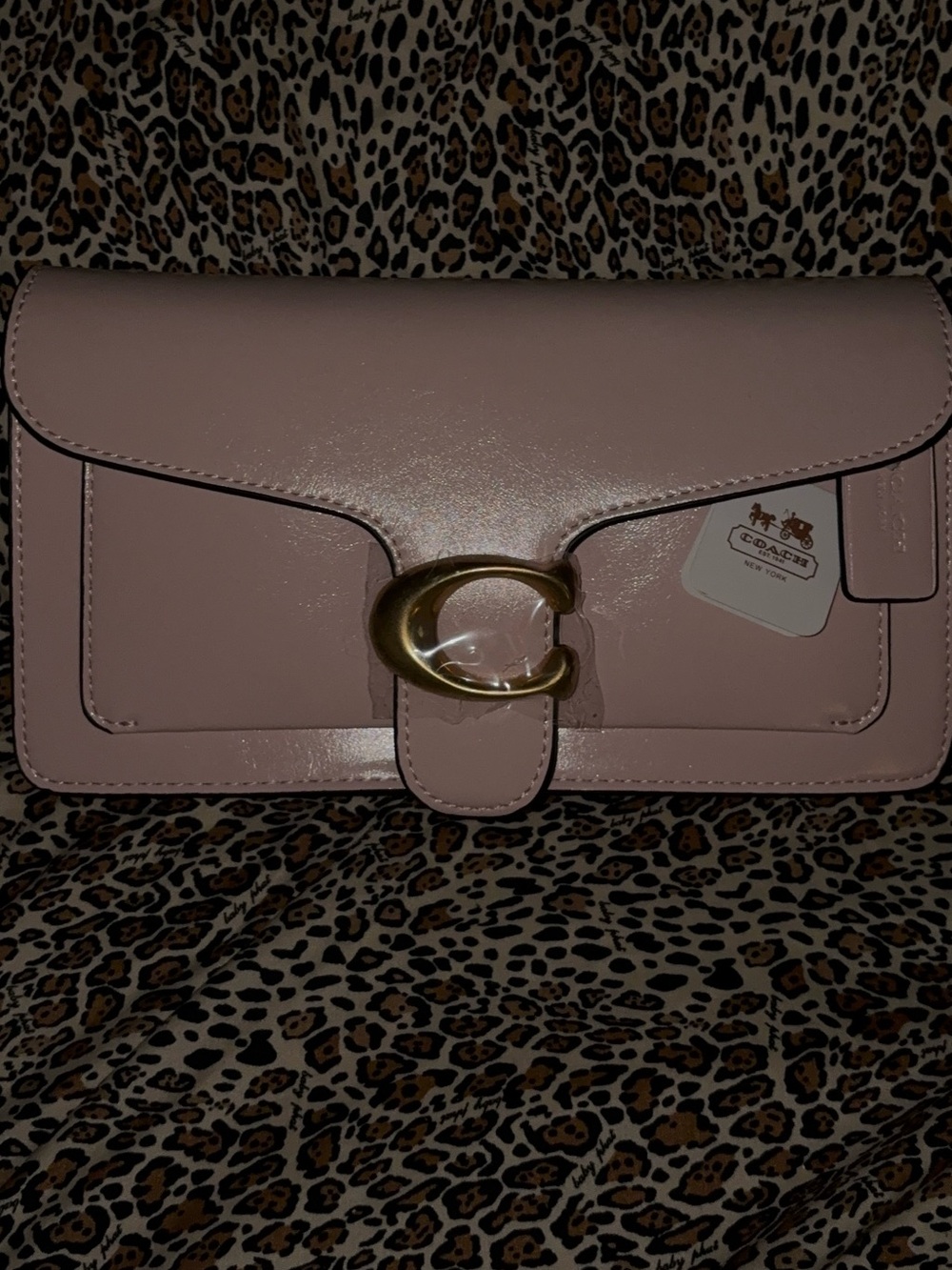 ‼️OPEN TO OFFERS ‼️Coach Blush Pink Leather Clutch Tabby Shoulder Bag